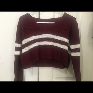 A crop top sweater